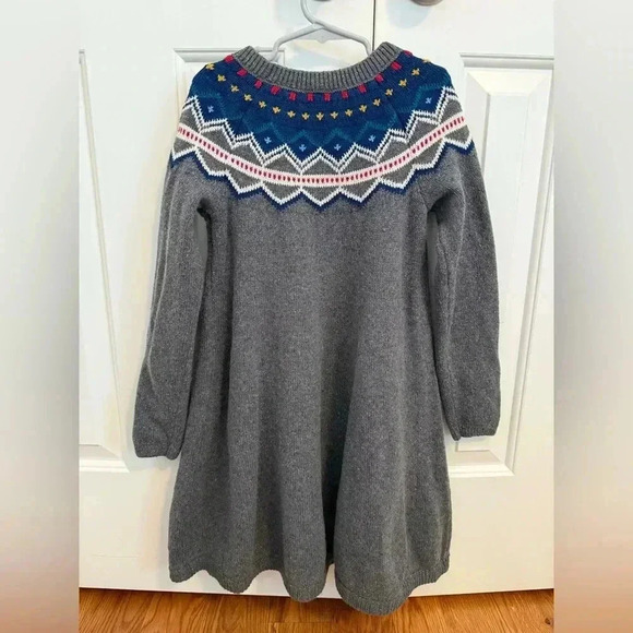 Hanna Andersson Fair Isle Sweater Dress size 8 (130 cm) - Picture 4 of 8
